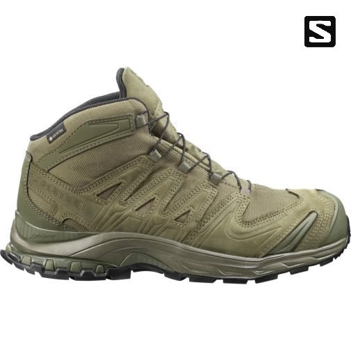 Botas Táticas Salomon Xa Forces Mid GTX EN Masculino Verde Oliva | PT Z51073